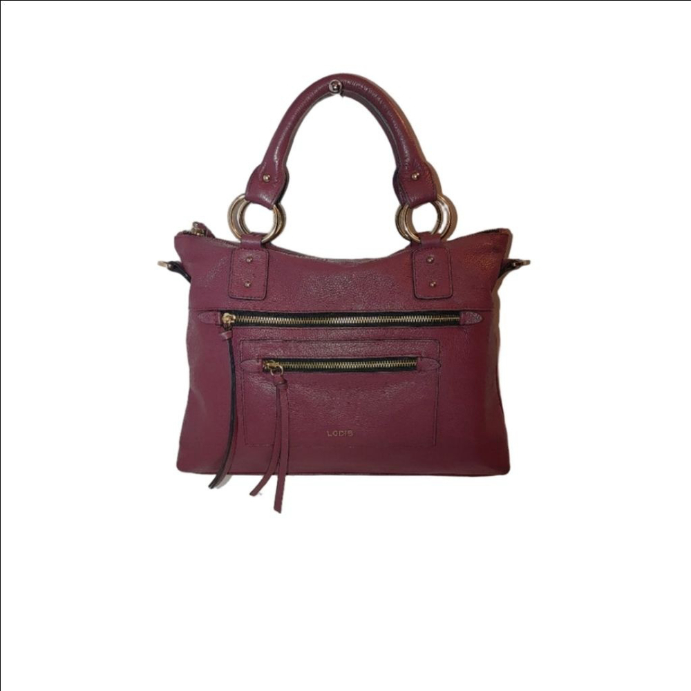 Lodis Bryant Top Grain Tumbled Leather Satchel